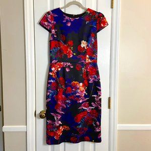 Betsey Johnson Floral Cap Sleeve Dress | Size 10